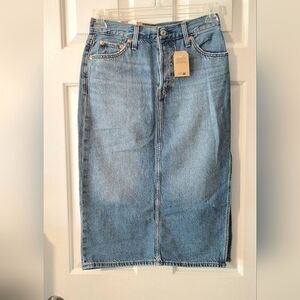 Levi's Denim Midi Skirt NWT